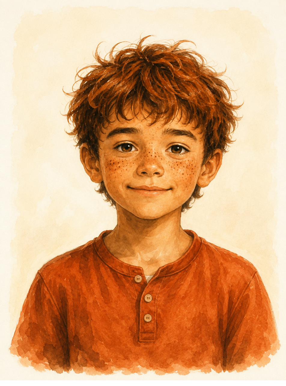 Liam, a courageous and adventurous boy from Maple Grove