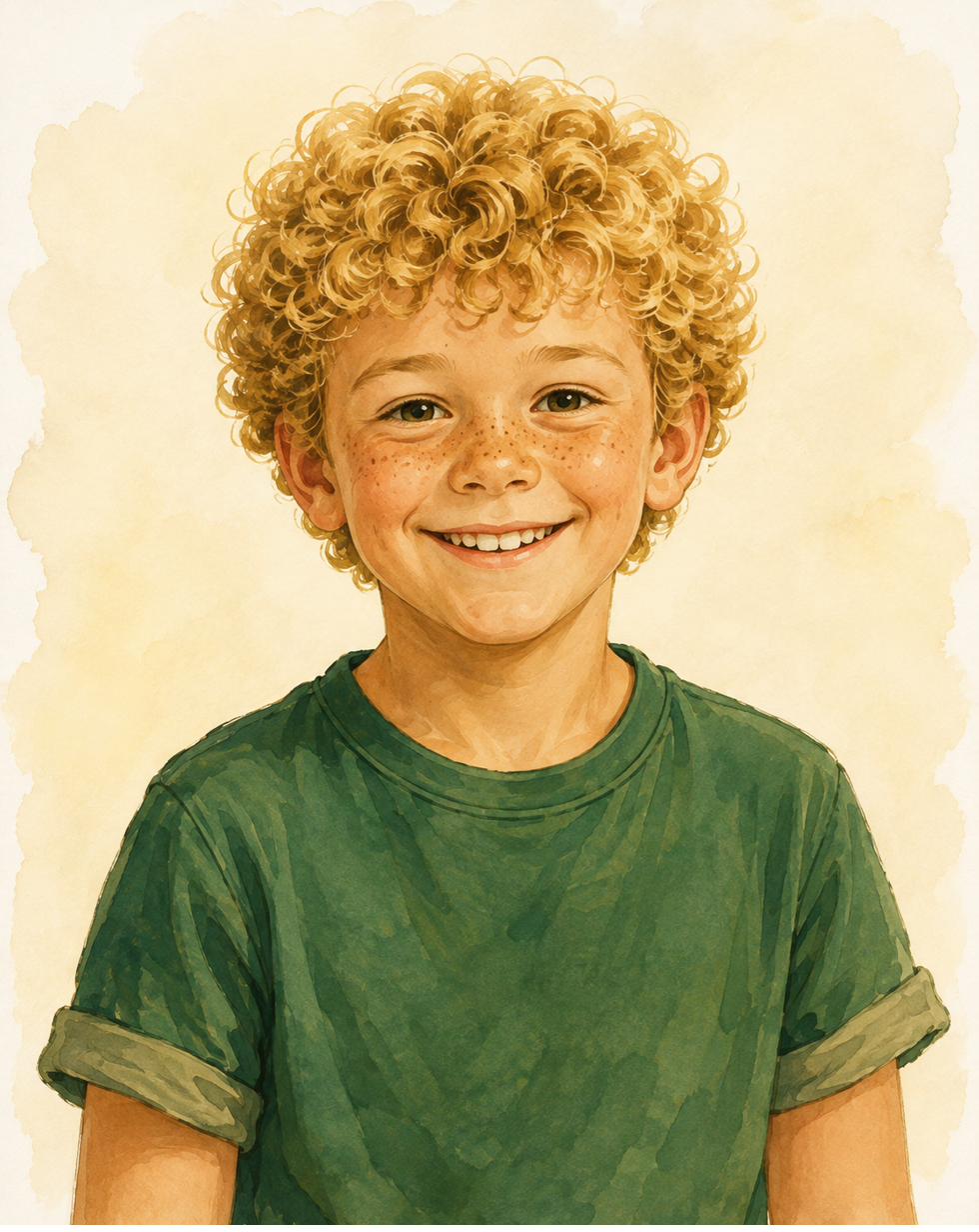 Noah, a creative and resilient boy from Maple Grove